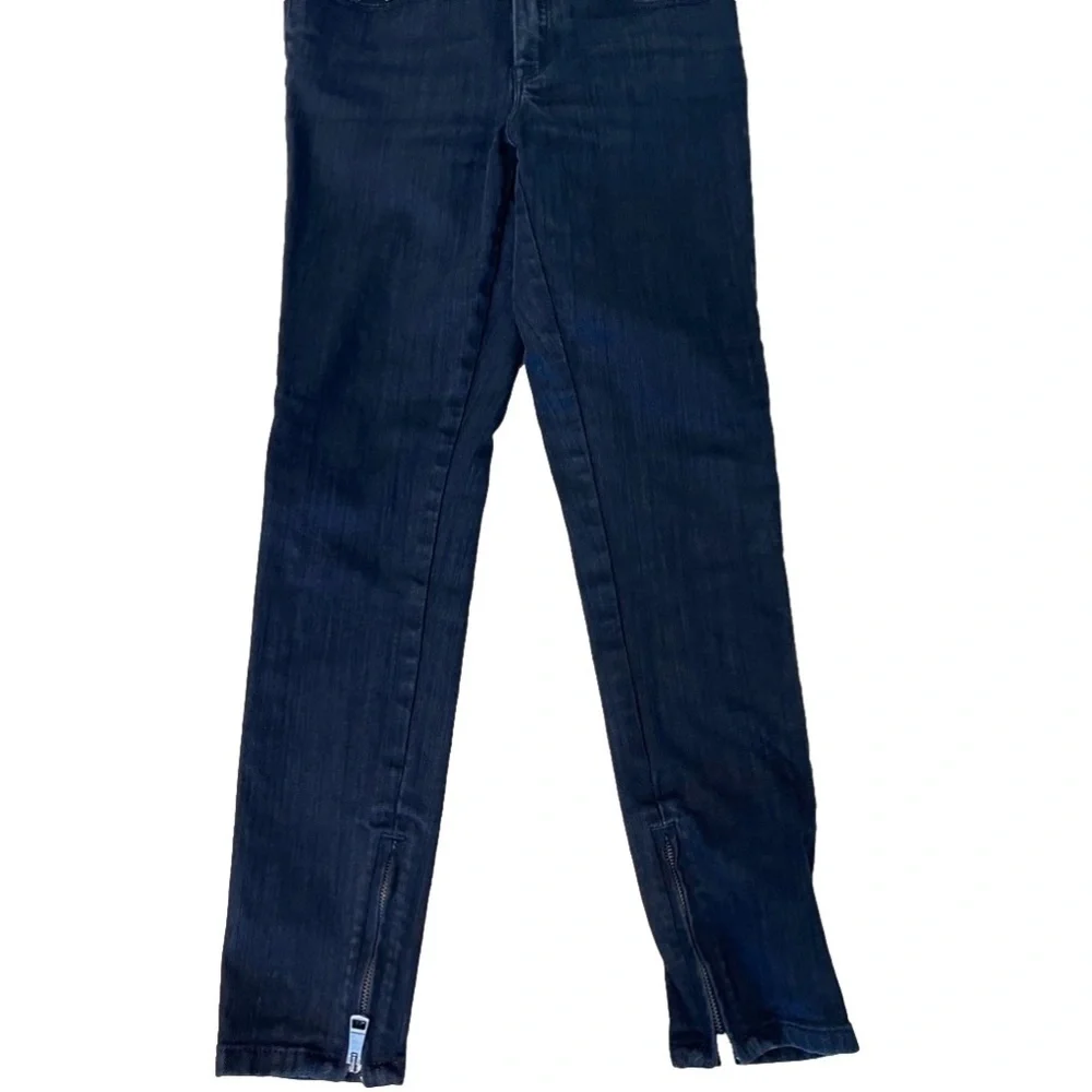 BURBERRY LONDON WOMAN BLACK DENIM WITH STUDDED DETAIL SZ 27 - Picture 2 of 11